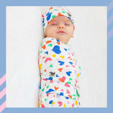 Snugababe Swaddle™ Sleep Pod | Colorful Hearts