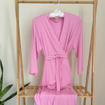 Mommy Robe - Solid Pink | Milk & Baby