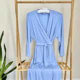 Samuel Dusty Blue | Mommy Robe | Milk & Baby