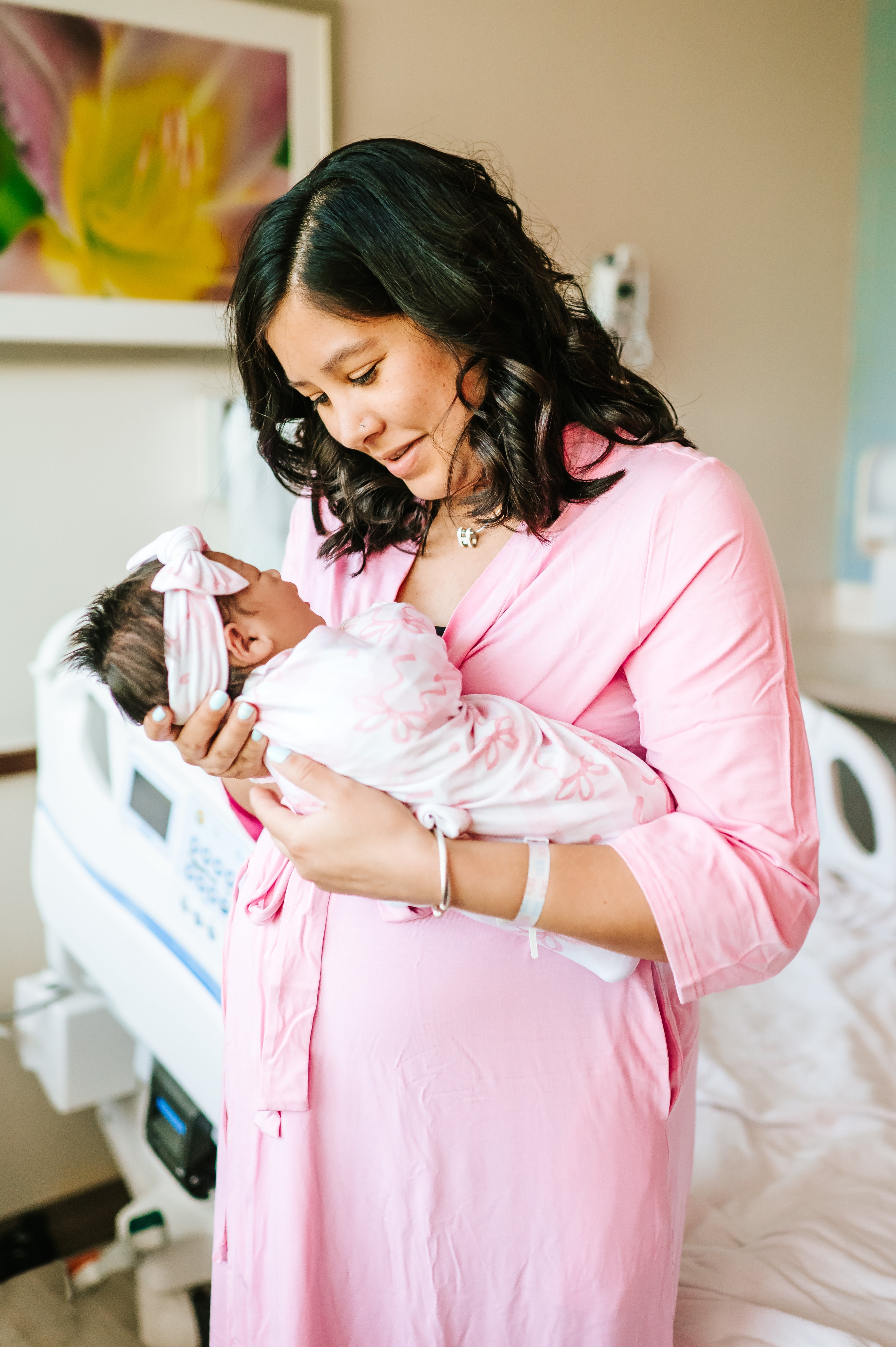 Mommy Robe - Solid Pink | Milk & Baby