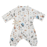 Space Print Baby Kimono Onesie | Milk & Baby