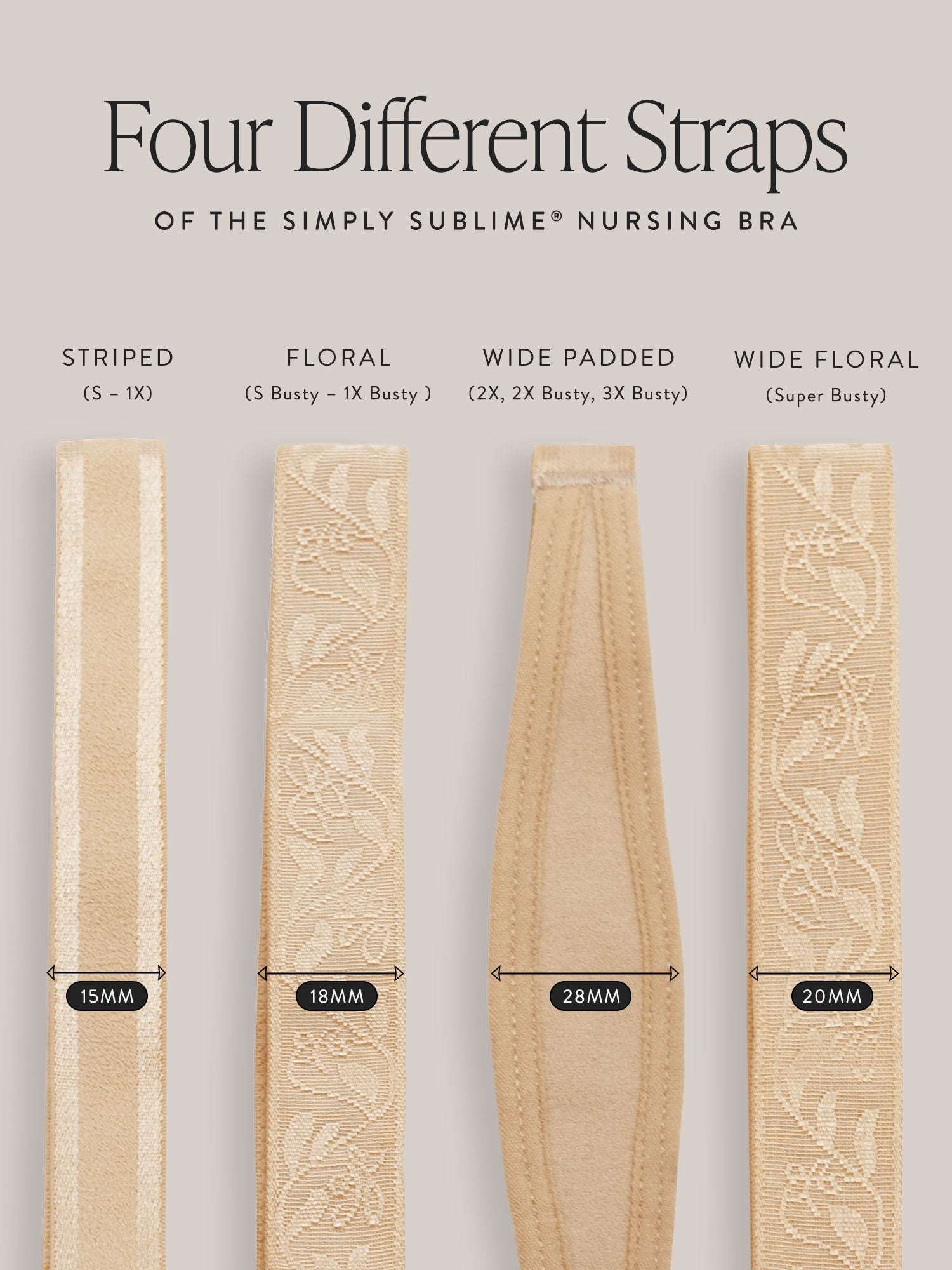 Simply Sublime® Nursing Bra | Beige | Milk & Baby