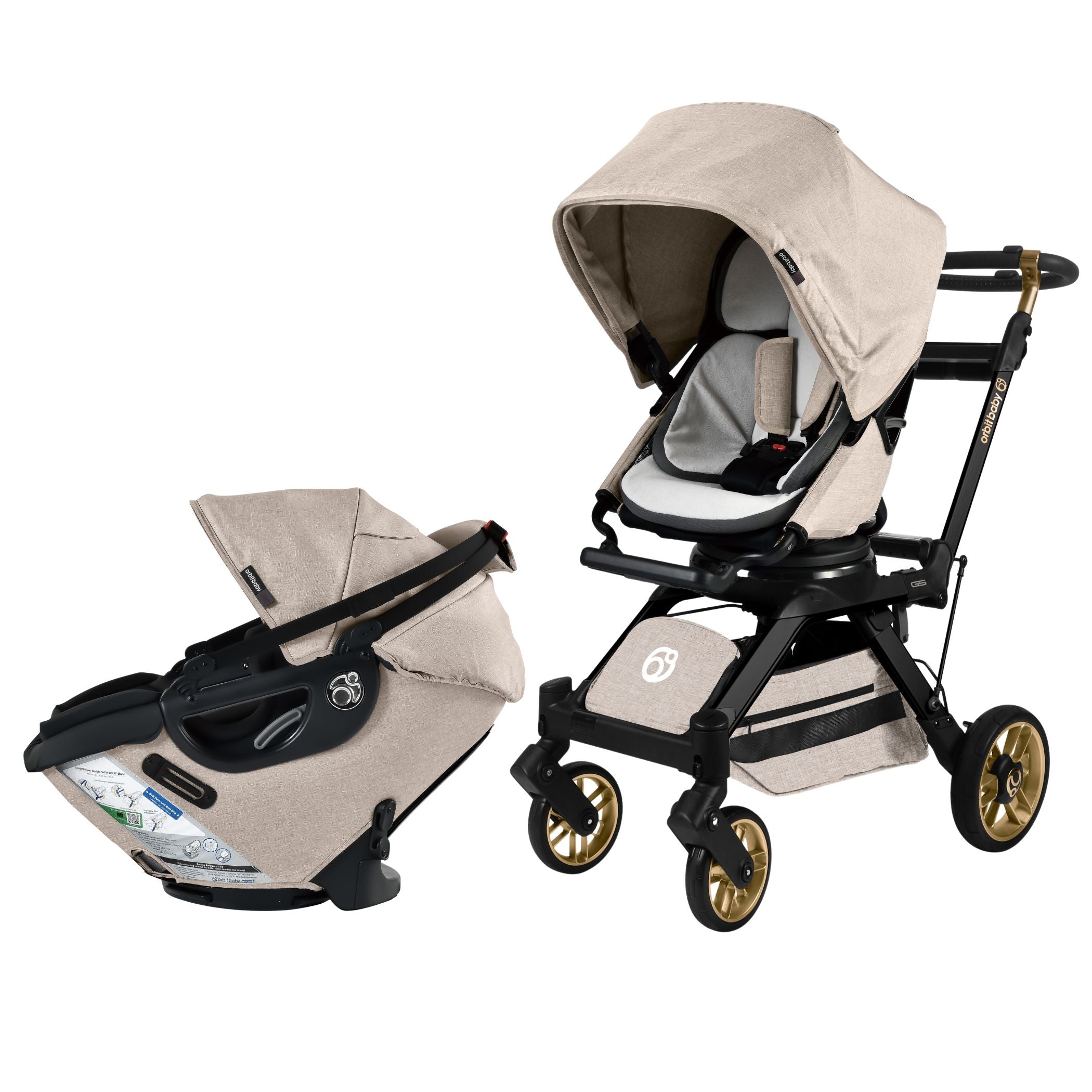 Orbit Baby Stroll & Ride Travel System | Milk & Baby