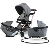 Orbitz Baby Stroll, Lounge, & Ride Travel System | Milk & Baby