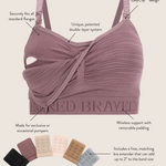 Sublime® Hands-Free Pumping & Nursing Bra | Pink Heather | Milk & Baby