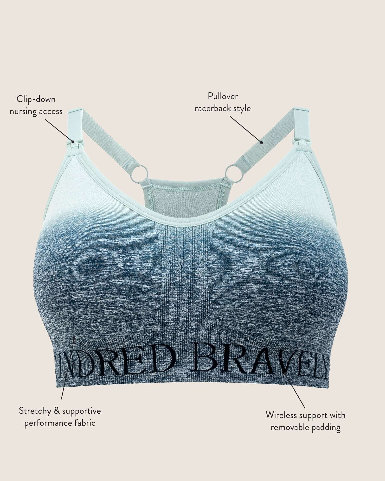 Sublime® Nursing Sports Bra | Black | Milk & Baby