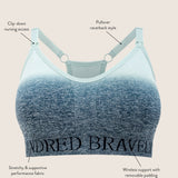 Sublime® Nursing Sports Bra | Ombre Storm