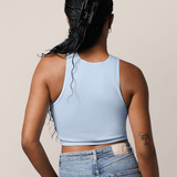 Sublime® Bamboo Hands-Free Pumping Longline Bra Top | French Blue | Milk & Baby