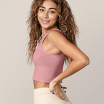 Sublime® Bamboo Hands-Free Pumping Longline Bra Top | Light Mauve | Milk & Baby