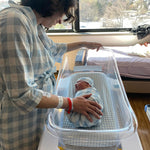 Mommy Robe - Sunday Picnic Dusty Blue | Milk & Baby