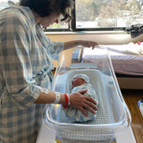 Mommy Robe - Sunday Picnic Dusty Blue | Milk & Baby