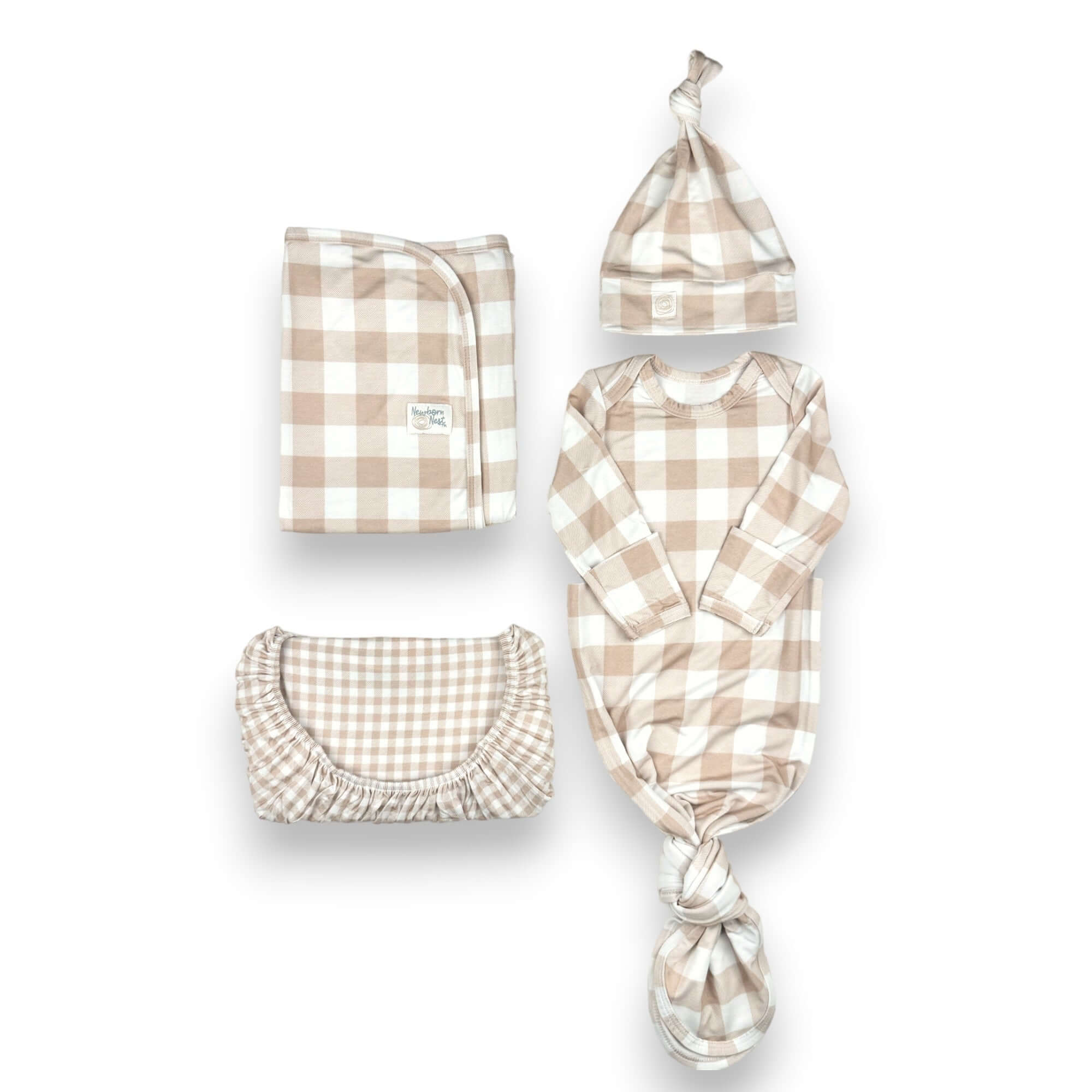 Sunday Picnic, Sand | Bamboo Newborn Nest | Milk & Baby