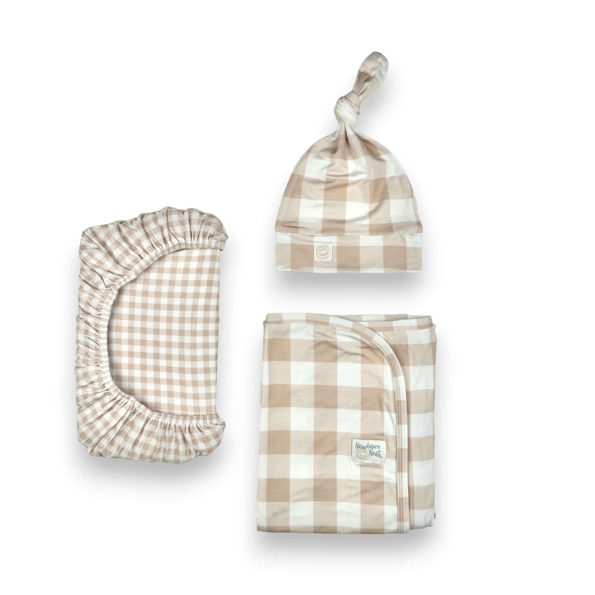Sunday Picnic, Sand | Bamboo Newborn Nest | Milk & Baby