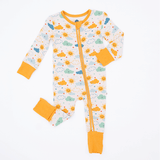 Here Comes The Sun | Bamboo One Piece Zip Pajama | Milk & Baby