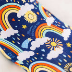Here Comes the Sunshine (Blue) | Bamboo Footie Onesie Sleeper | Milk & Baby