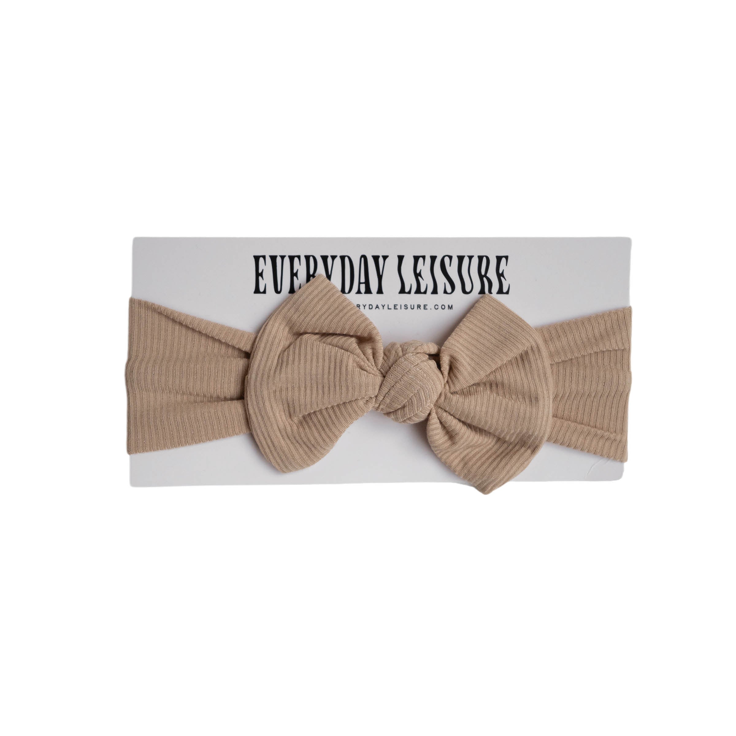 Tan Ribbed | Head Wrap | Milk & Baby