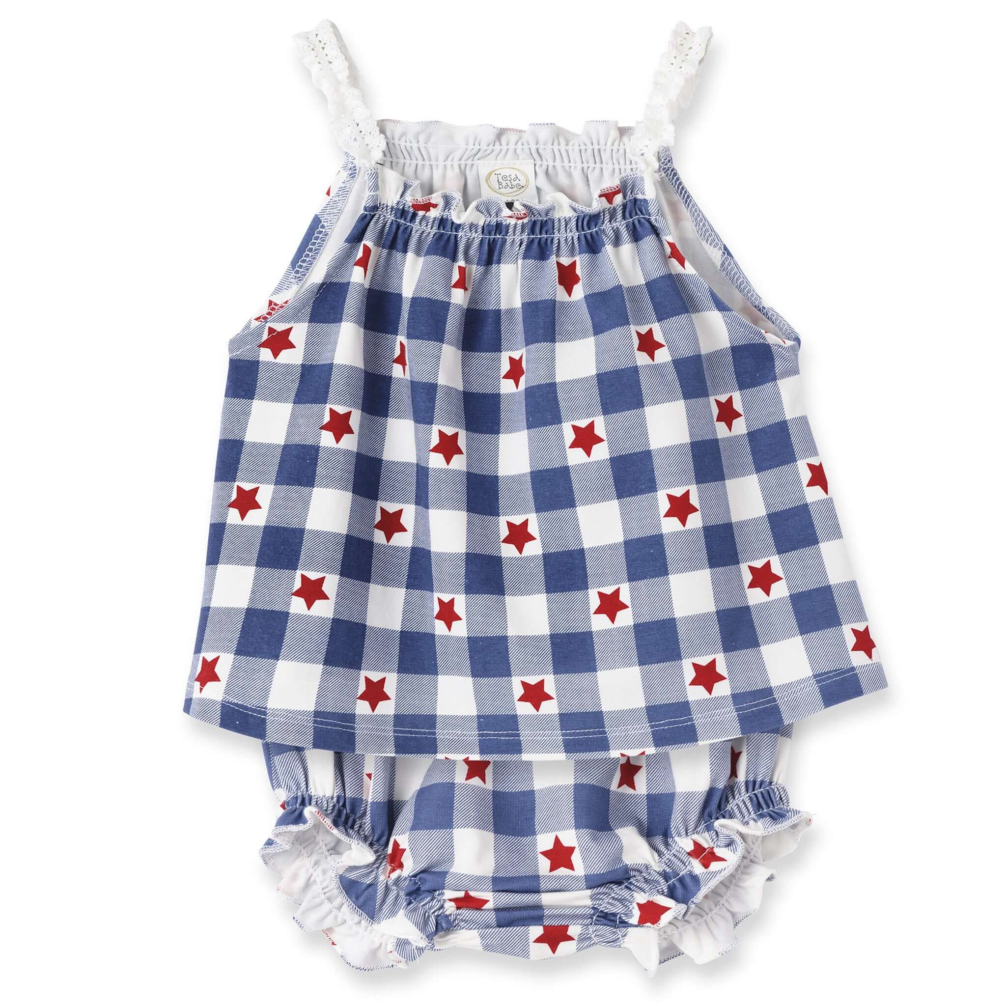 Americana Baby Bamboo Swing Top & Bloomers Set - 4th of July | Milk & Baby
