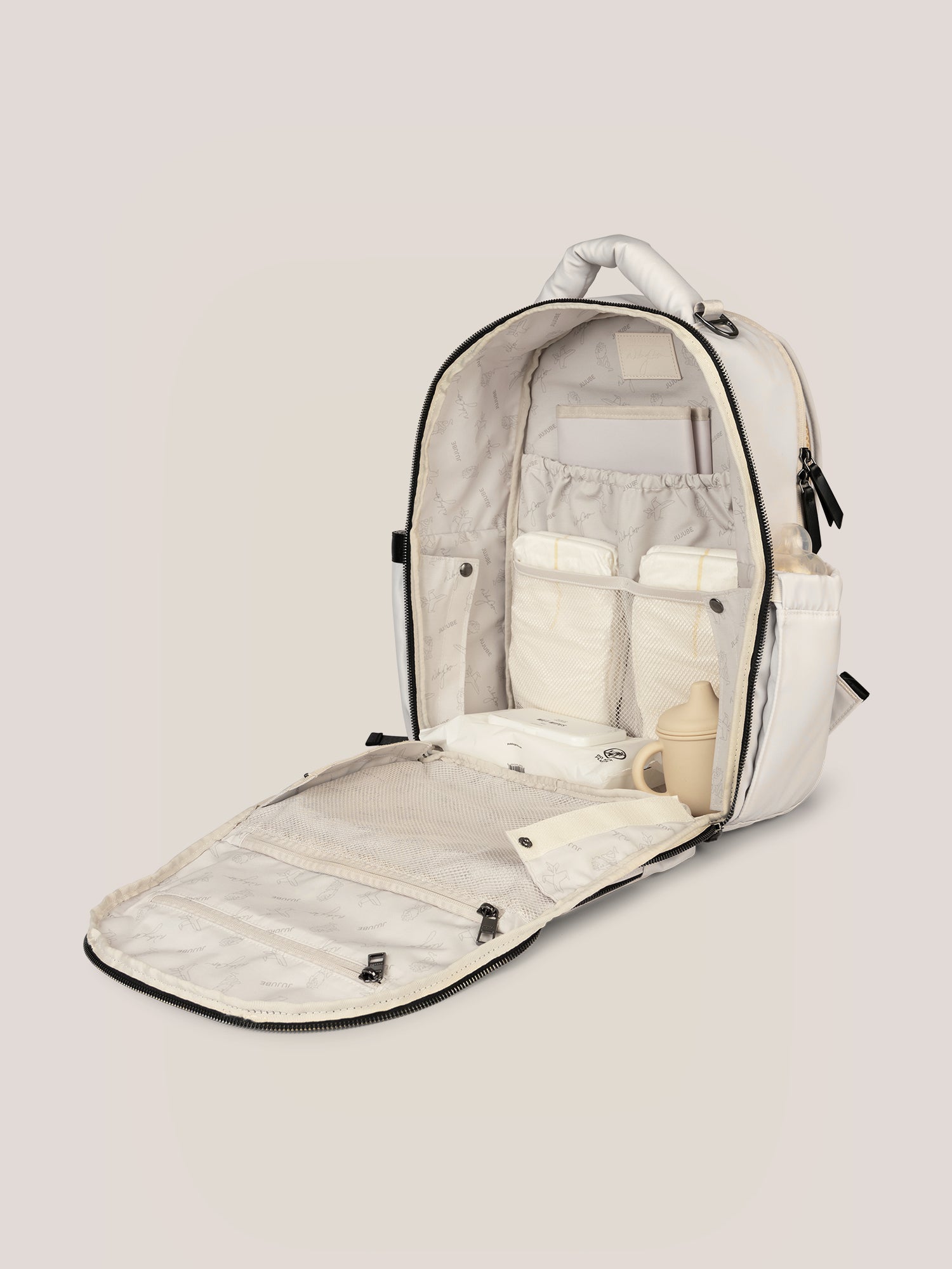 Witney Carson Classic Diaper Backpack | Cloud | Milk & Baby