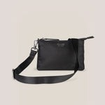 Witney Carson 3-piece Pouch Set | Cloud & Black | Milk & Baby