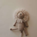 Lennon the Lion | Knit Doll Milk & Baby