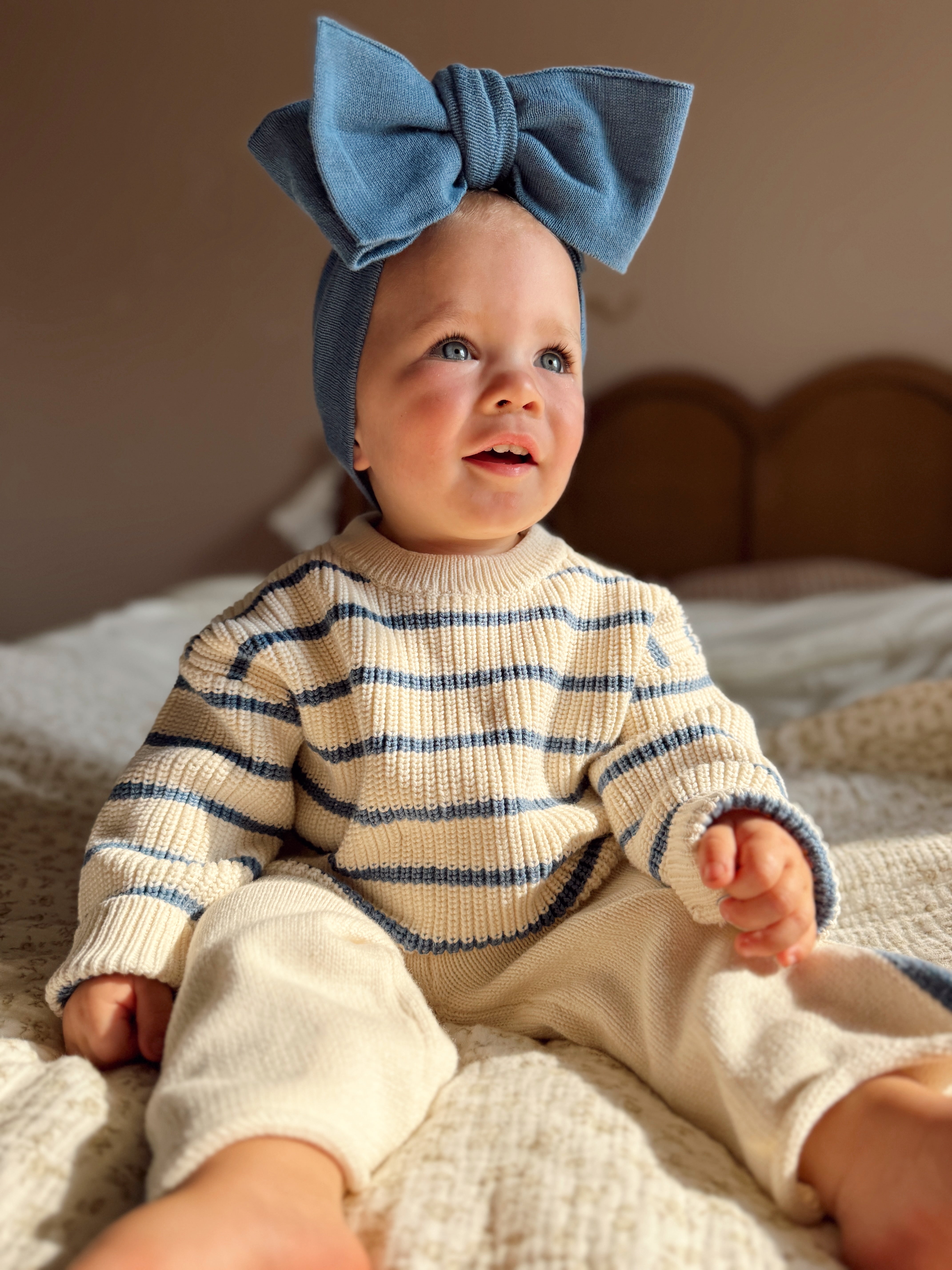 Chunky Knit Striped Sweater lifestyle