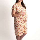Groovy Flower Labor & Delivery Gown | Milk & Baby