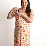 Groovy Flower Labor & Delivery Gown | Milk & Baby