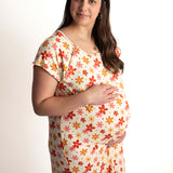 Groovy Flower Labor & Delivery Gown | Milk & Baby