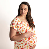 Groovy Flower Labor & Delivery Gown | Milk & Baby