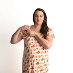 Groovy Flower Labor & Delivery Gown | Milk & Baby