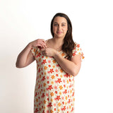 Groovy Flower Labor & Delivery Gown | Milk & Baby