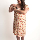 Groovy Flower Labor & Delivery Gown | Milk & Baby