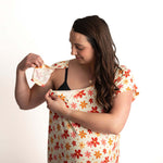 Groovy Flower Labor & Delivery Gown | Milk & Baby