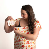 Groovy Flower Labor & Delivery Gown | Milk & Baby