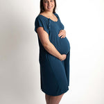 Navy Labor & Delivery Gown | Milk & Baby