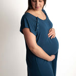 Navy Labor & Delivery Gown | Milk & Baby