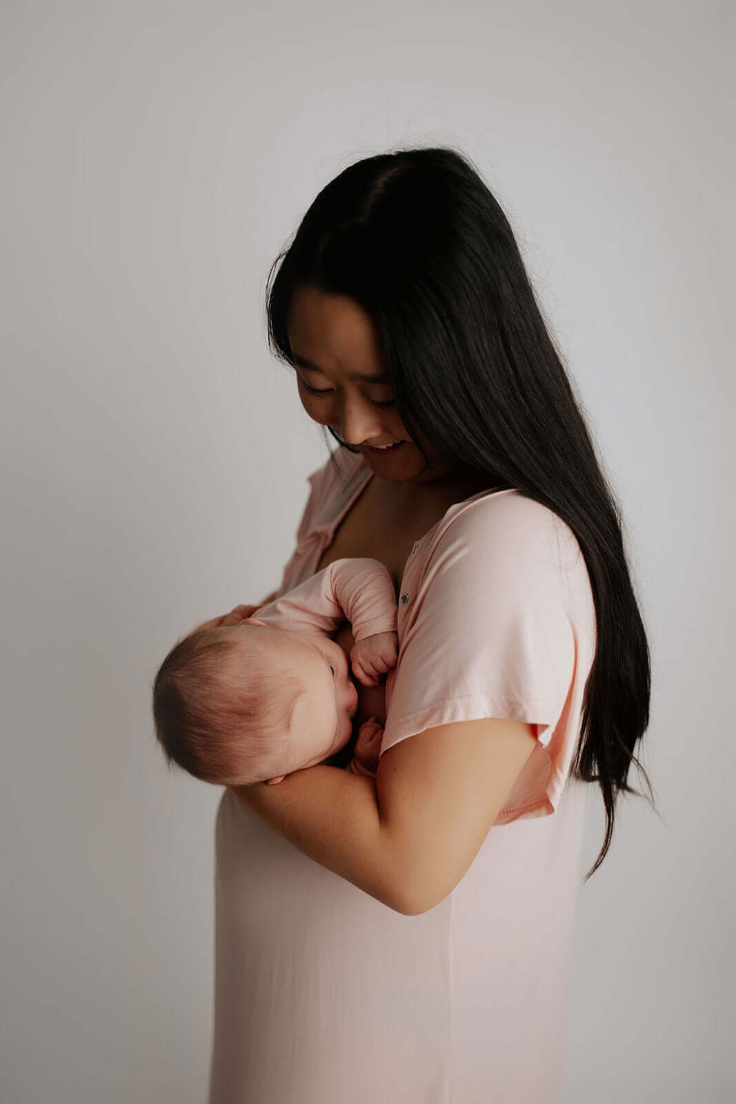 Heavenly Pink Mommy Labor & Delivery Gown | Milk & Baby