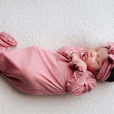 Rose Knotted Newborn Baby Gown