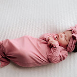 Rose Knotted Newborn Baby Gown