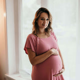 Rose Mommy Labor & Delivery Gown | Milk & Baby