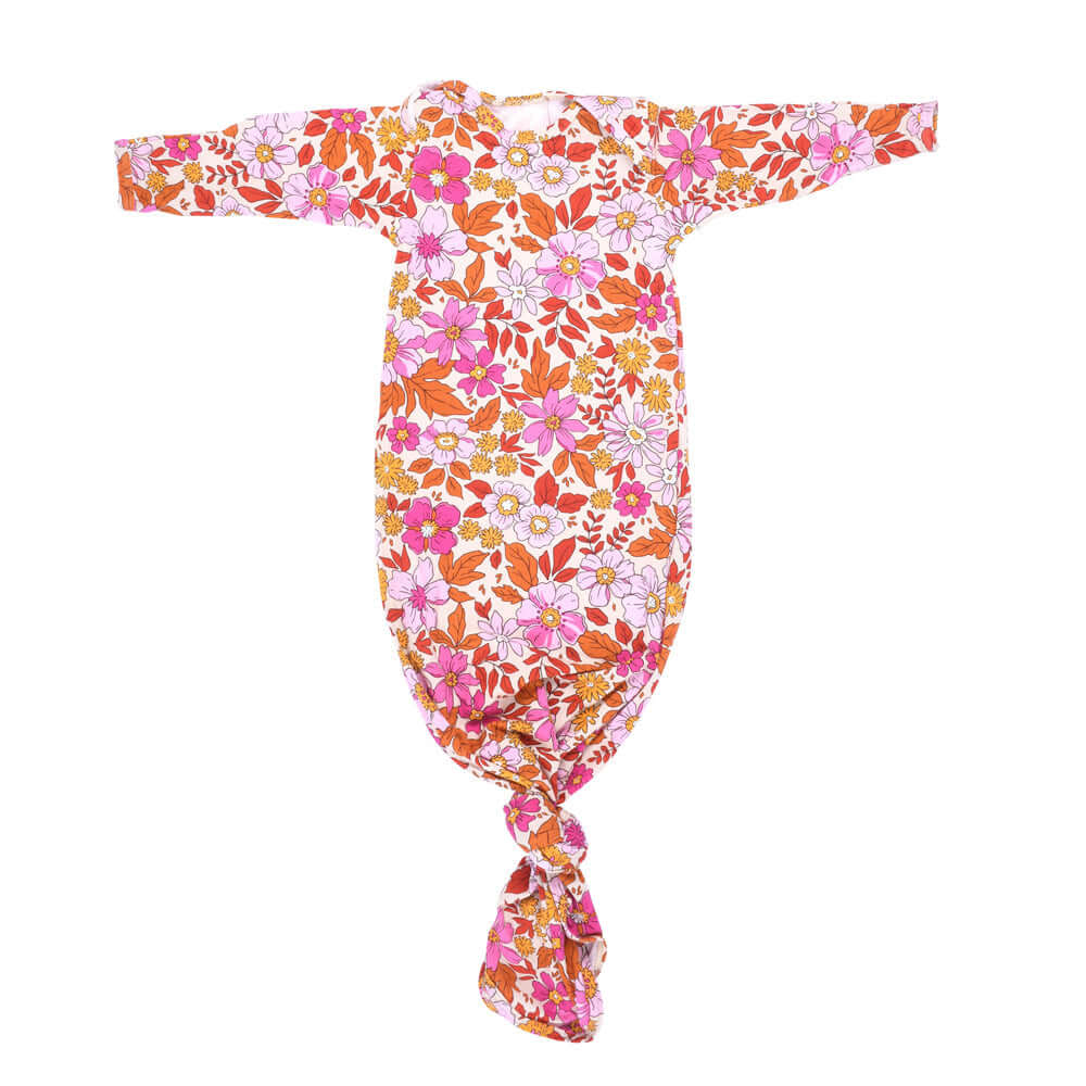Wild Child Knotted Newborn Baby Gown | Milk & Baby