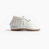 Toasted Bright White Moccasin Baby Shoe | Milk & Baby