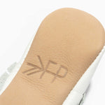 Toasted Bright White Moccasin Baby Shoe | Milk & Baby