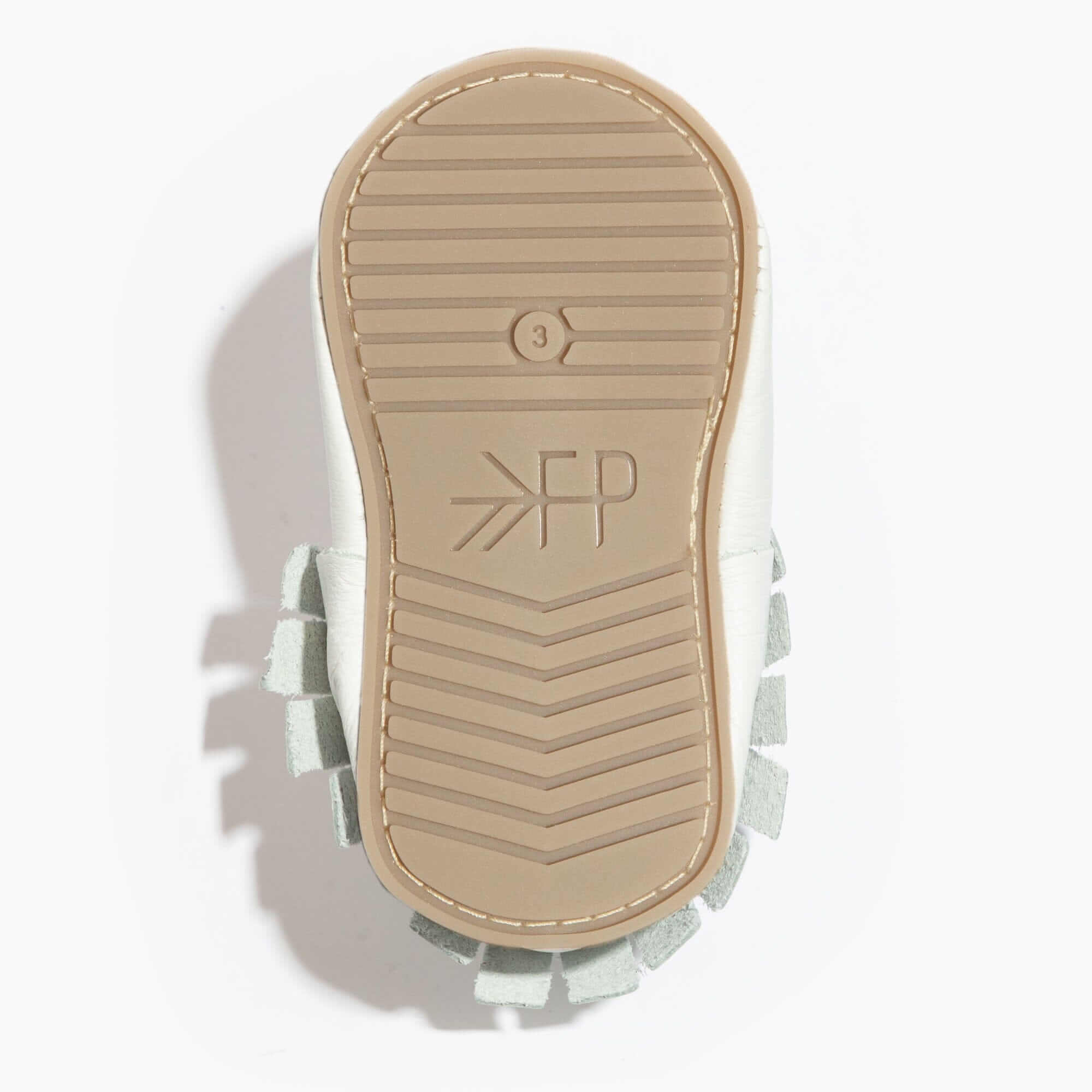 Toasted Bright White Moccasin Baby Shoe | Milk & Baby