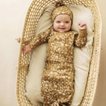 Wildflower | Organic Kimono Knotted Sleep Gown | Milk & Baby