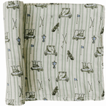 Tee Time Muslin Swaddle Blanket | Wrap your little one in the softness of our Tee Time Muslin Swaddle Blanket. Made from 100% Cotton, these blankets are as soft as butter and get even softer with each wash. Designed with both parents and babies in mind, t