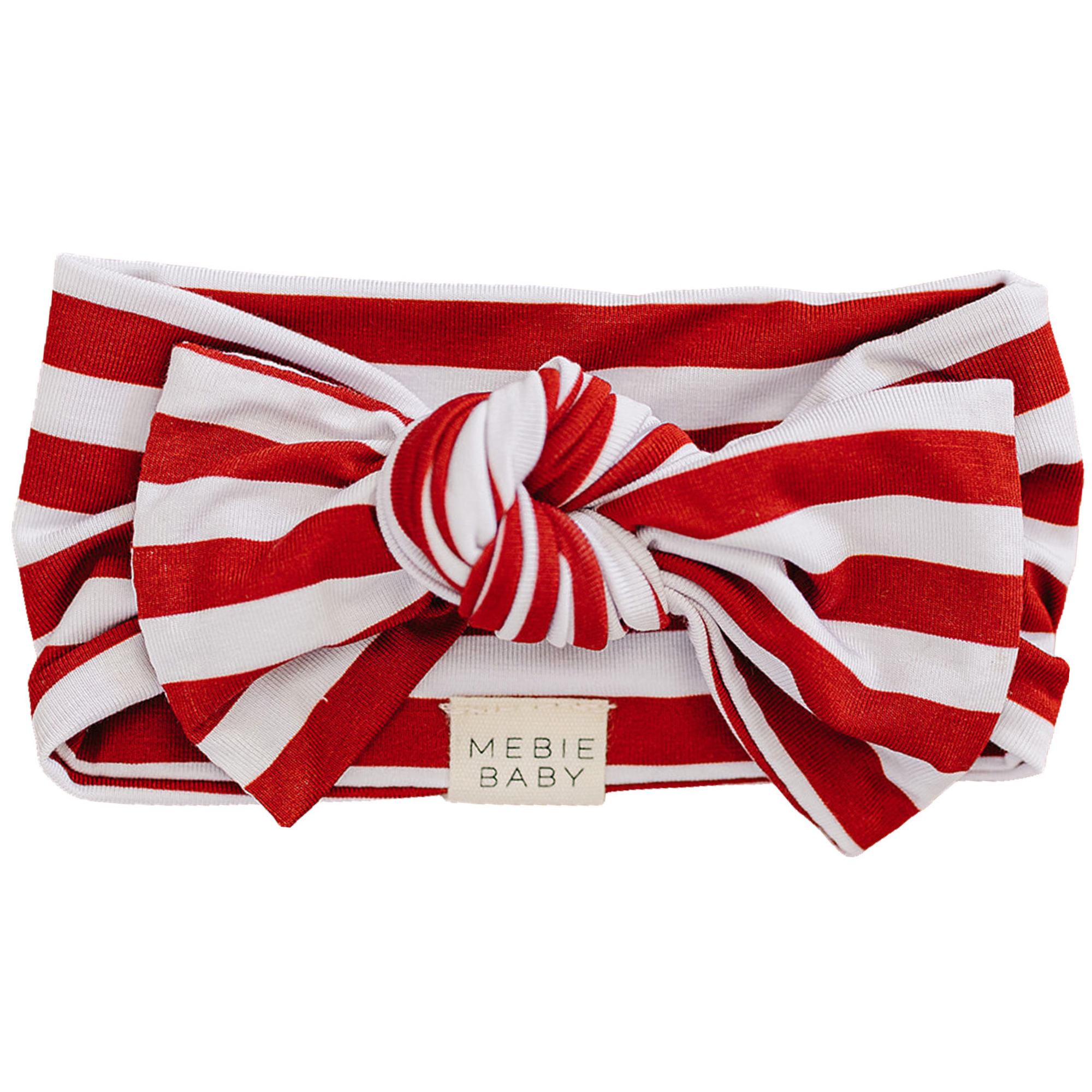 Red Stripes Bamboo Head Wrap Milk & Baby