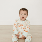 Vintage Busses | GOTS Certified Organic Cotton Zippy | Milk & Baby