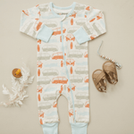 Vintage Busses | GOTS Certified Organic Cotton Zippy | Milk & Baby