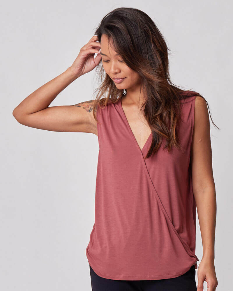 Every Way Maternity to Nursing Wrap Tank Top | Milk & Baby